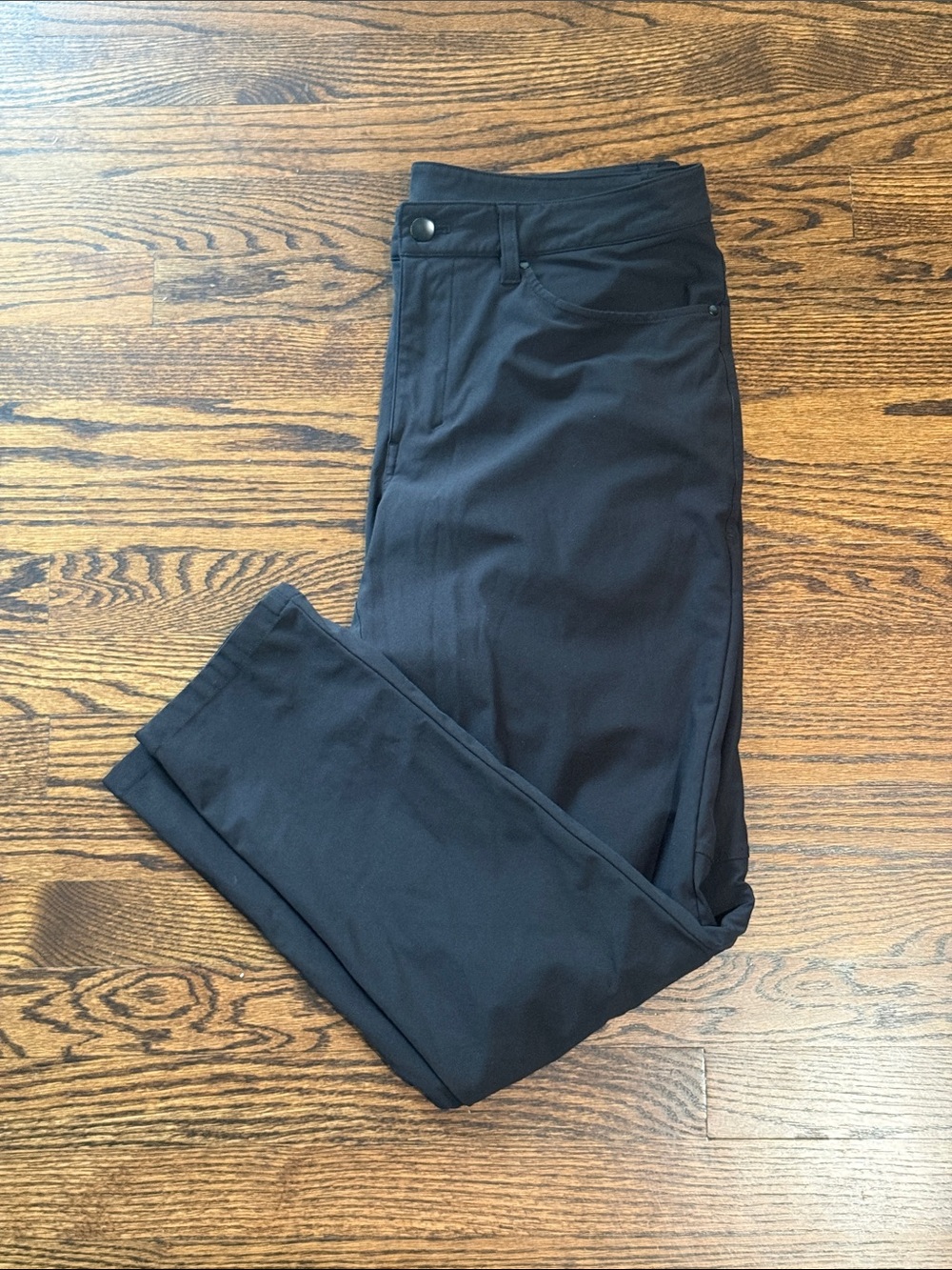 lululemon athletica Men's Slim Straight Black Pants